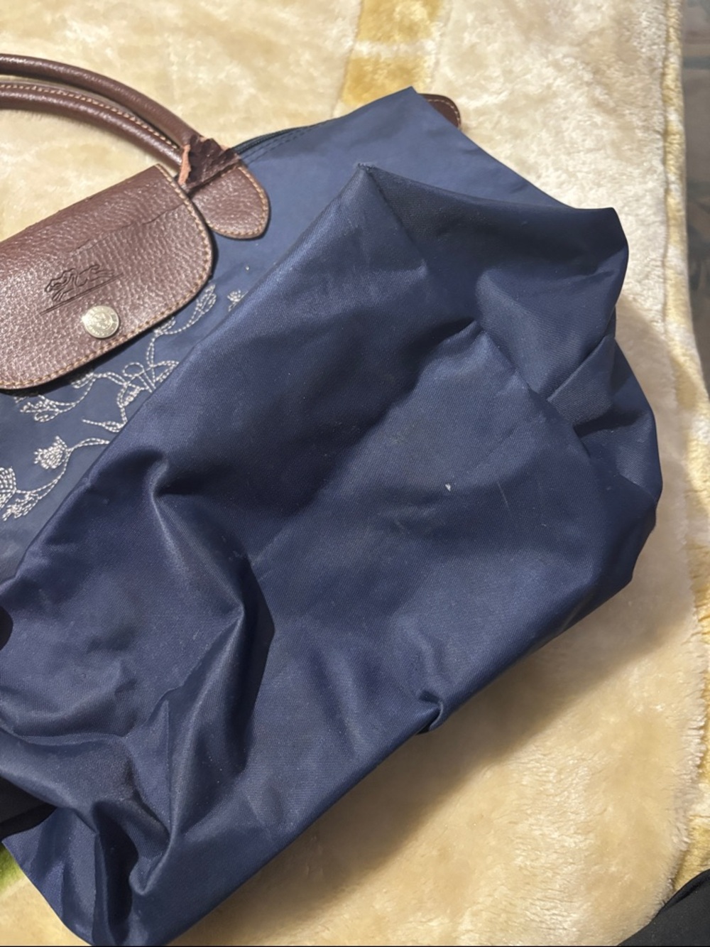 Longchamp Limitee Edition Embroidered Tote Bag - Picture 8 of 12